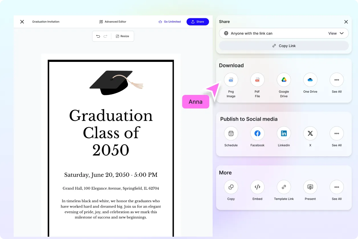Free AI Graduation Invitation Generator, Free Graduation Invitation Maker Online
